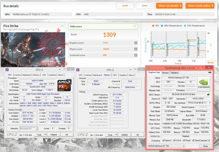 fire oc 720x500 ASUS GT 730 silent 