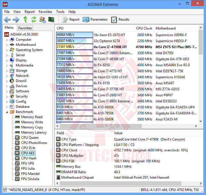 aida64 05 MSI Z97S SLI PLUS Motherboard Review