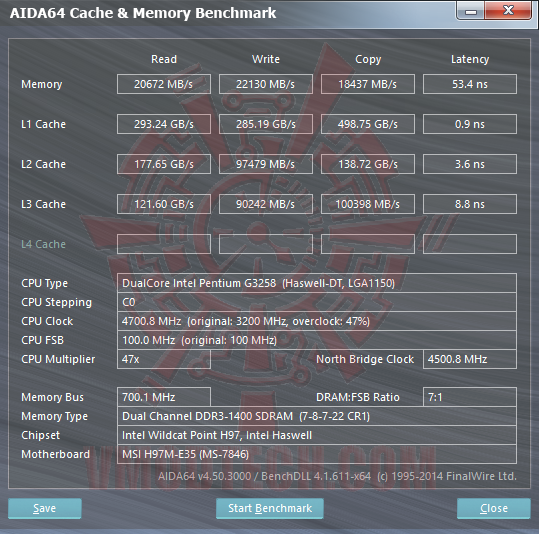 aida64 01 MSI H97M E35 Motherboard Review