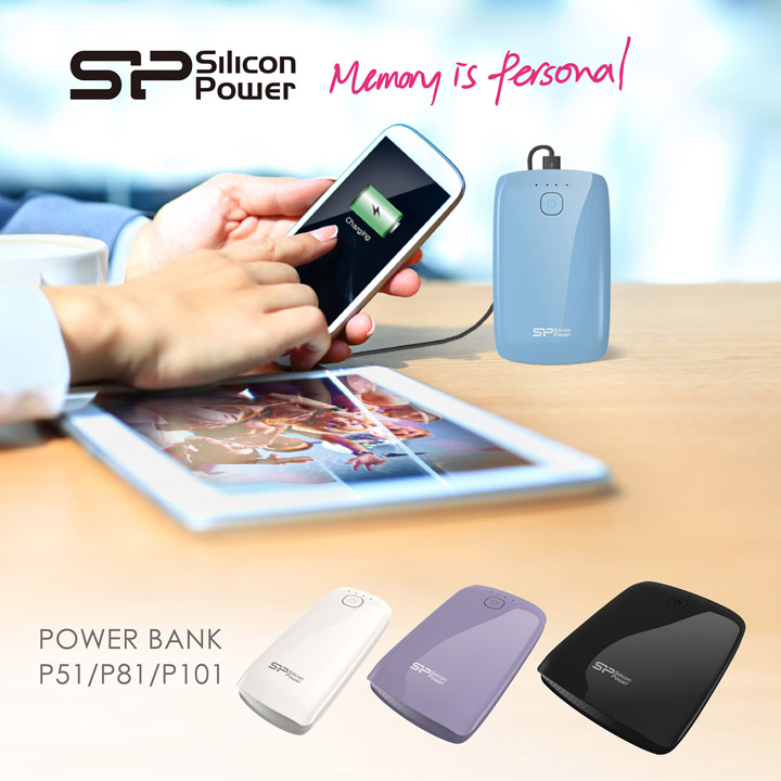 AT140108003_P40è¦è¦º 016 SP/ Silicon Power เปิดตัว Power Bank สามรุ่นใหม่Power P51, P81 และ P101 จุไฟเต็มอิ่ม ยิ้มร่าไม่กลัวแบตหมด