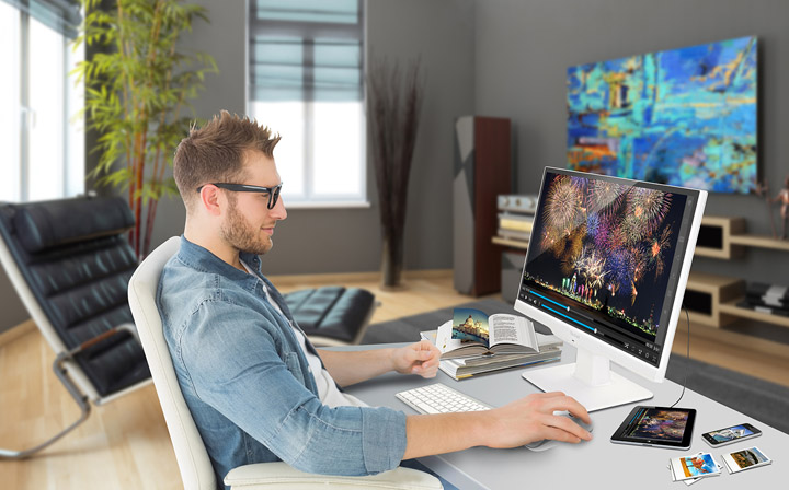 Media Room With A Stereo System 013 ViewSonic เปิดตัวจอภาพ Multimedia รุ่นล่าสุด VX63Smhl Series สำหรับเกมมิ่งและความบันเทิง ดีไซน์โดดเด่น ถนอมสายตา ด้วย Supreme Color 2ms สุดล้ำสมัย