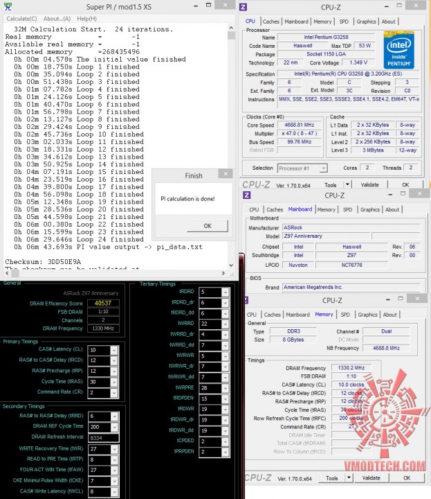 superpi32 623x720 ASRock Z97 Anniversary