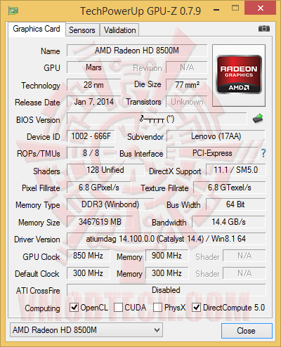 gpu z Lenovo G4070 Notebook Review