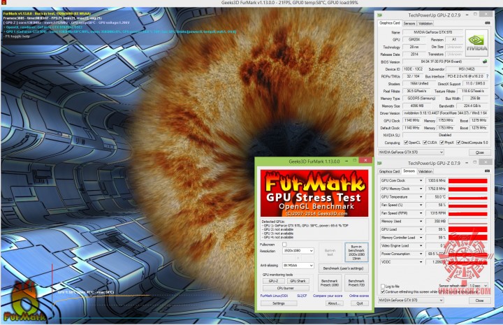 furmark 720x465 MSI GeForce GTX 970 GAMING 4G Review