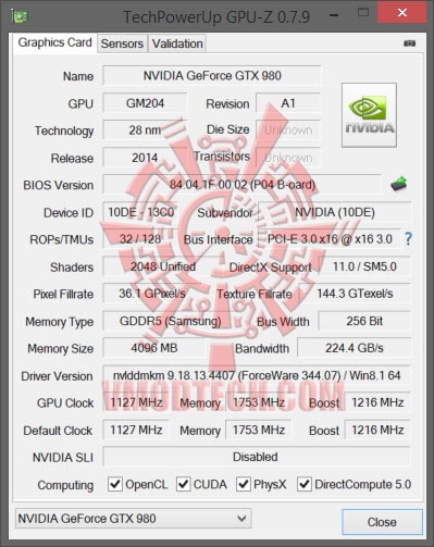 gpude gpude NVIDIA GeForce GTX 980 4GB First Launch Review