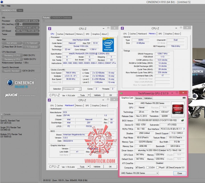 cine10 720x642 ECS Z97 PK Motherboard Review 