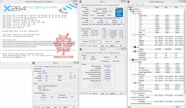 x264 2 720x417 ECS Z97 PK Motherboard Review 