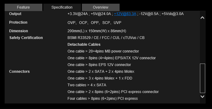 spec3 spec3 Super Flower Leadex Gold 1000W