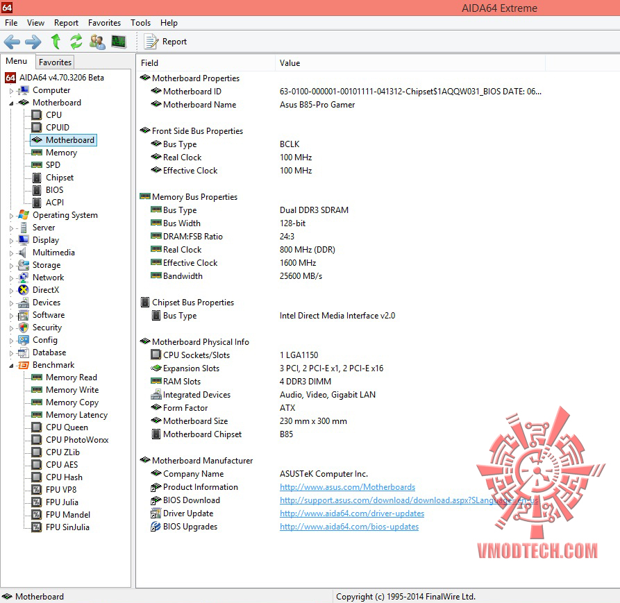 mb ASUS B85 PRO GAMER