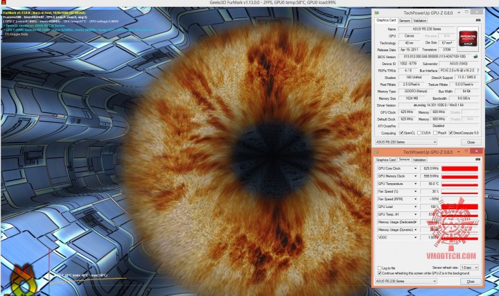 furmark 720x427 ASUS R5 230 silent 