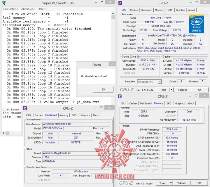 superpi 1mb 720x640 ASUS Z97 PRO(Wi Fi ac)
