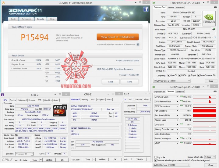 11 oc 719x551 Inno3D iChill Geforce GTX 980 4GB Ultra