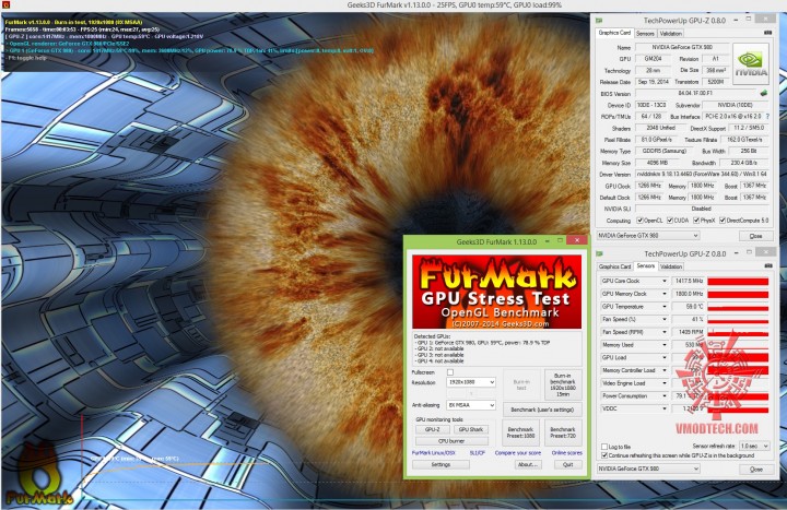 furmark 720x467 Inno3D iChill Geforce GTX 980 4GB Ultra