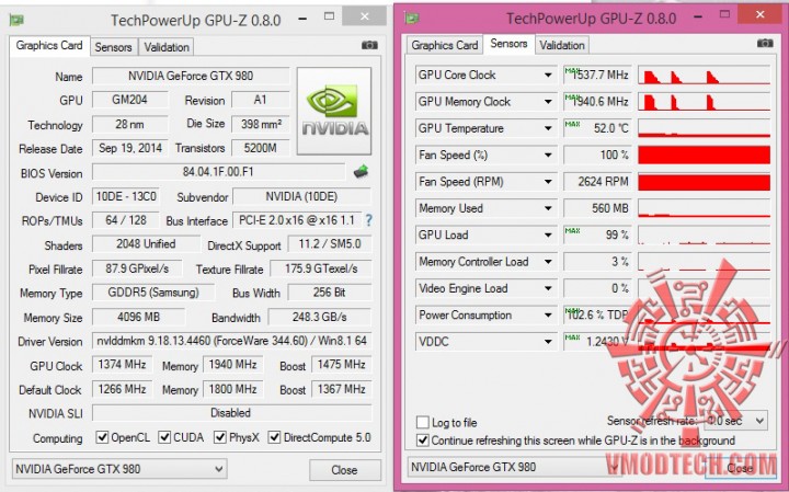 gpuz maxx 720x449 Inno3D iChill Geforce GTX 980 4GB Ultra