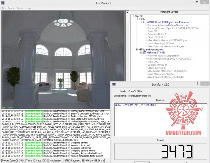 luxmark oc 720x558 Inno3D iChill Geforce GTX 980 4GB Ultra