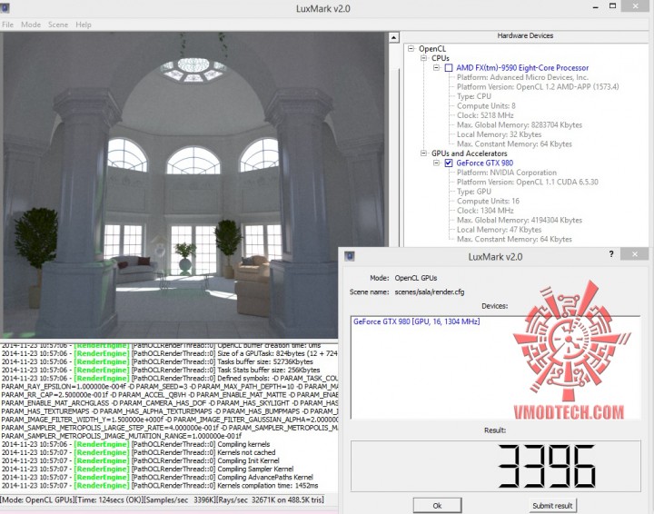 luxmark oc 720x566 ZOTAC GeForce GTX 980 AMP! Omega Edition