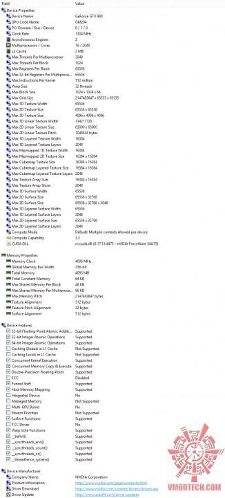 spec2 326x720 ZOTAC GeForce GTX 980 AMP! Omega Edition