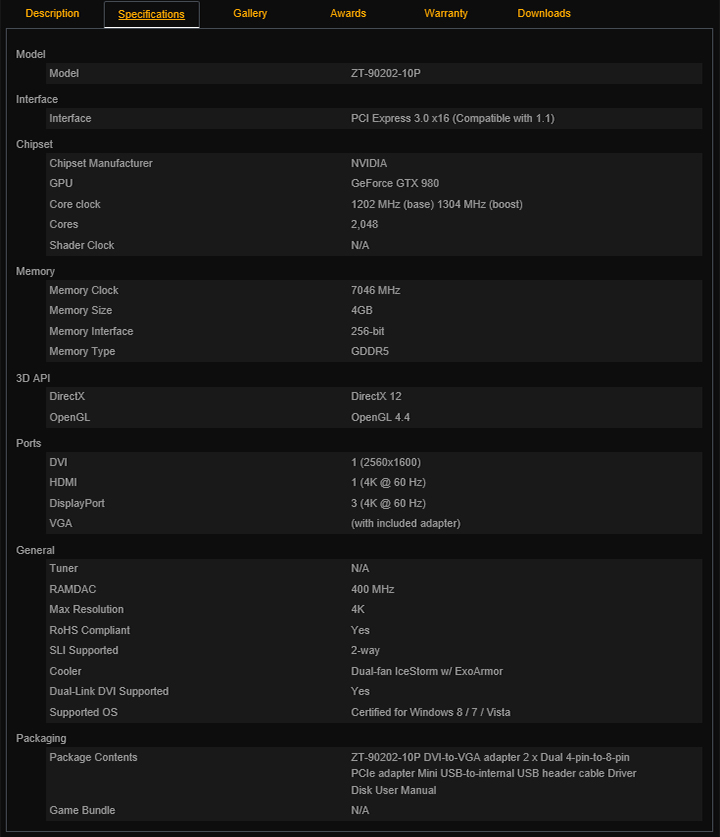 info2 ZOTAC GeForce GTX 980 AMP! Omega Edition