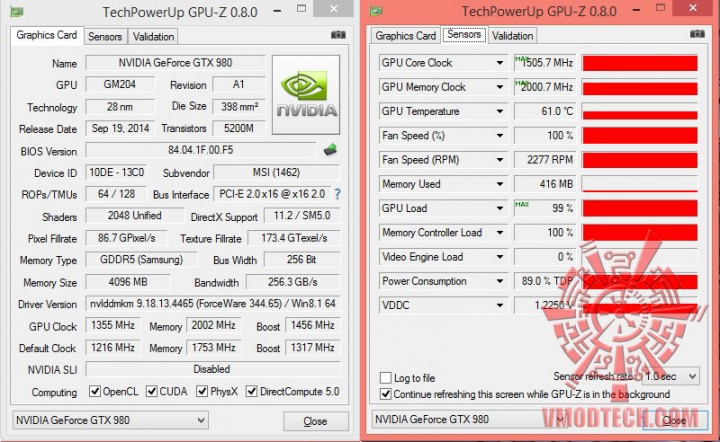 gpuz oc 720x442 MSI GTX 980 GAMING 4G