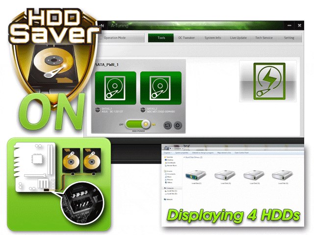 hdd-saver1 hdd saver1 ASRockHDD Saver ฟีเจอร์เด็ดบนเมนบอร์ด ASRockปกป้องฮาร์ดดิสก์ตัวโปรด
