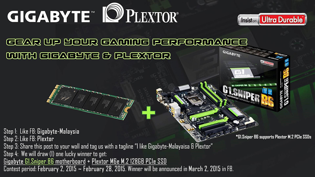 Plextor Gear up Your Gaming Performance  “เพิ่มประสิทธิภาพให้เครื่องเล่นเกมส์ของคุณ ด้วย Gigabyte และ Plextor”