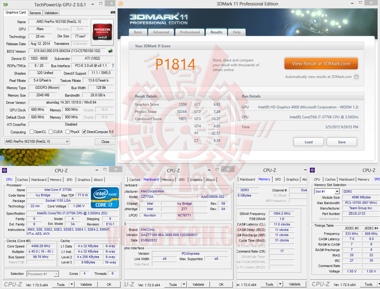 3dmark11 3dmark11 SAPPHIRE AMD FirePro™ W2100 Graphics for Desktop Workstations Review