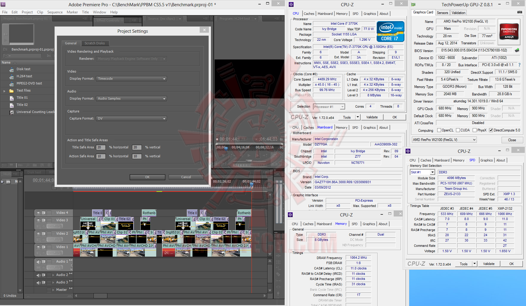 premierepro-01 premierepro 01 SAPPHIRE AMD FirePro™ W2100 Graphics for Desktop Workstations Review