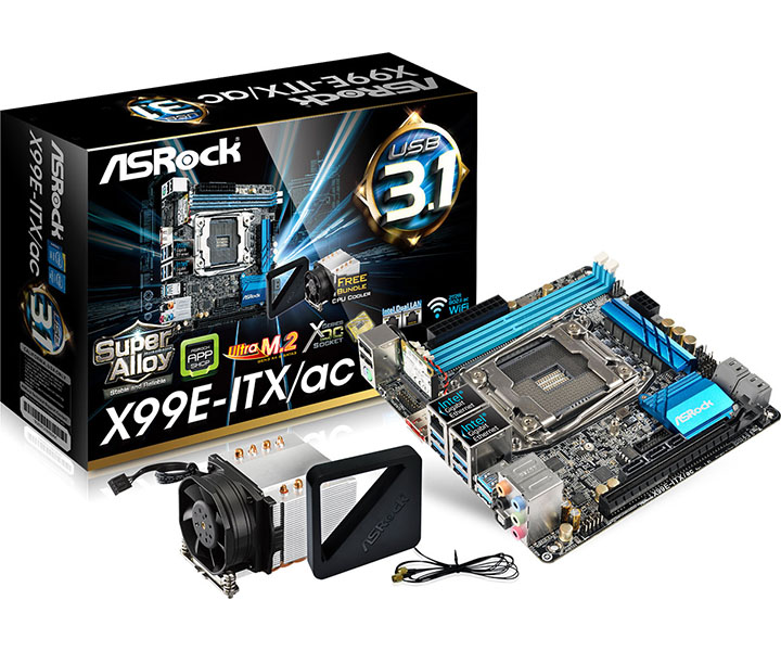 x99e-itxacl1 x99e itxacl1 ครั้งแรกของโลกกับเมนบอร์ดASRock X99E ITX/acขนาดเล็ก Mini ITX