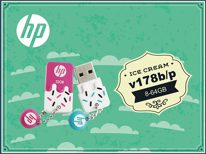 v178b-p v178b p PNY ต้อนรับซัมเมอร์นี้~ ด้วยแฟลชไดรฟ์USBซีรี่ย์ ice cream HP v178p/b