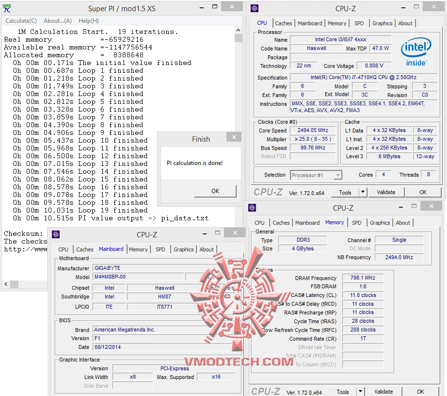 superpi superpi GIGABYTE BRIX Gaming Ultra Compact PC kit GB BXi7G3 760