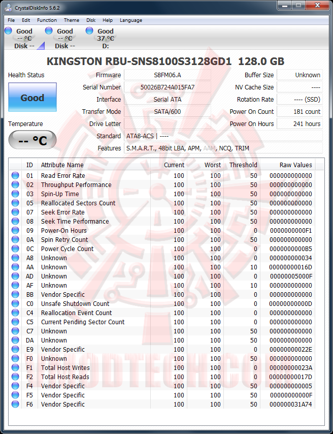 crystaldiskinfo 01 MSI WT72 2OM   Mobile Workstation Review