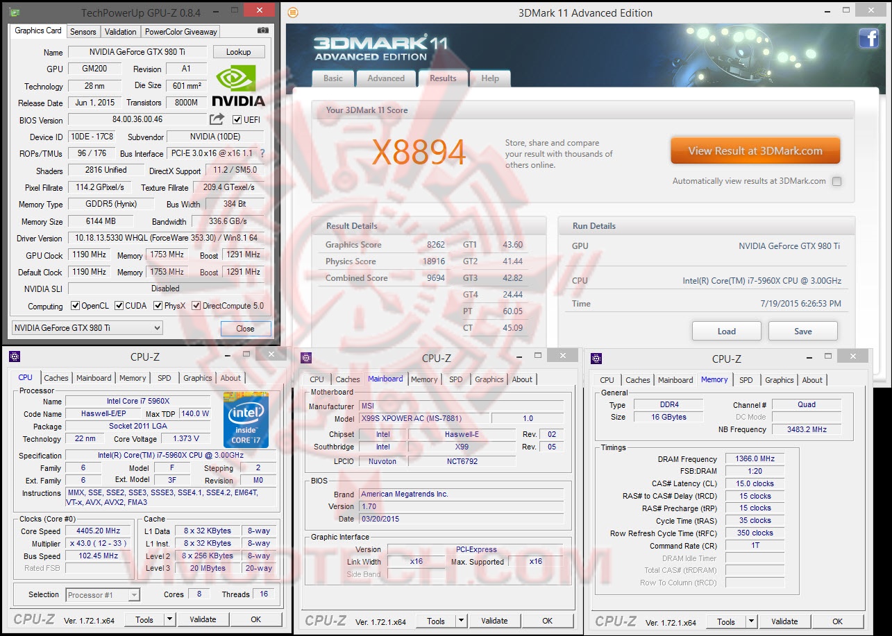 11xde 11xde GALAX GeForce GTX 980Ti HOF Review