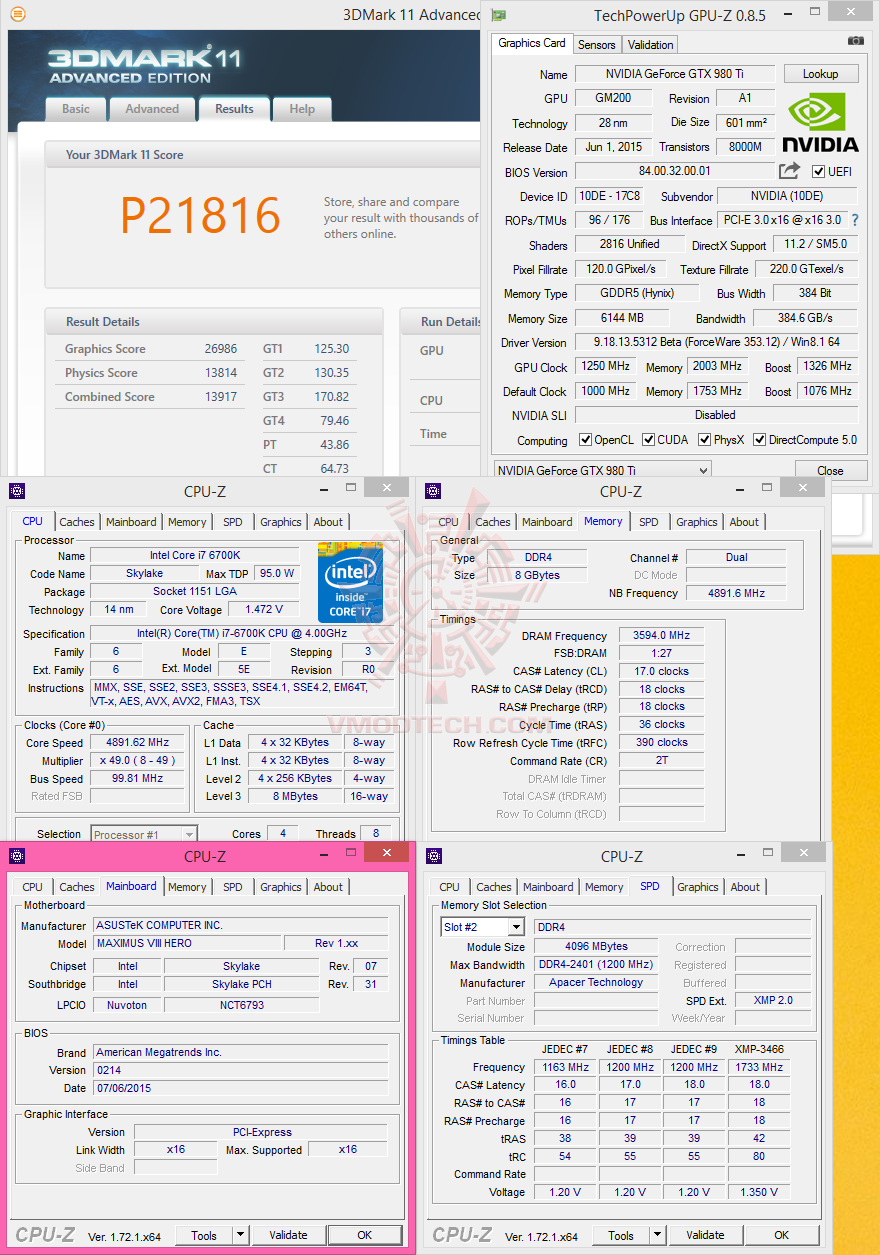 11 11 ASUS ROG MAXIMUS VIII HERO Z170 Motherboard with Intel Core i7 6700K SKYLAKE