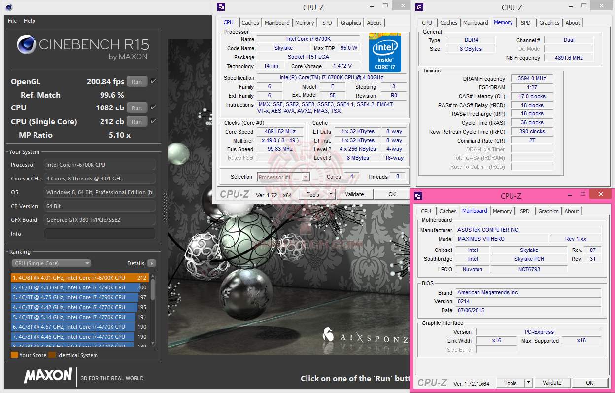c15-2 c15 2 ASUS ROG MAXIMUS VIII HERO Z170 Motherboard with Intel Core i7 6700K SKYLAKE