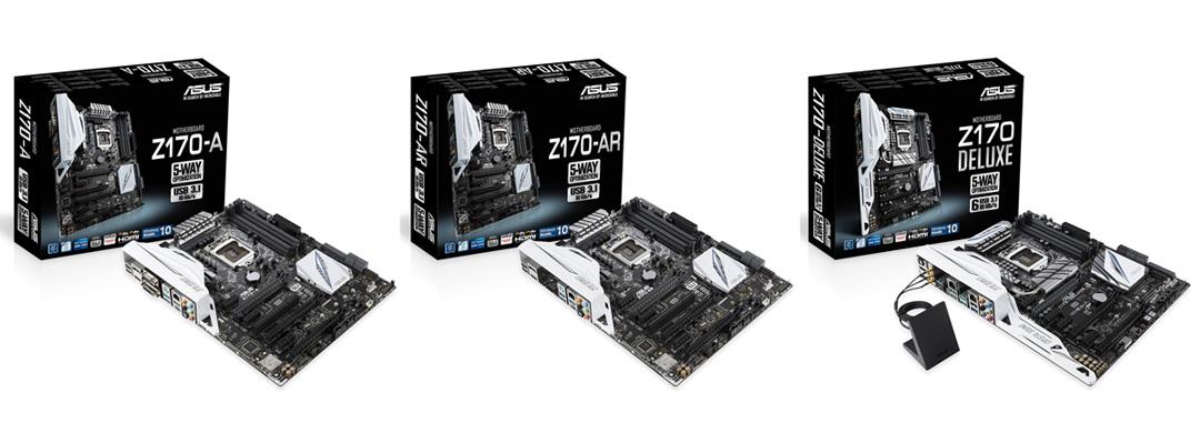 00 00 ASUS เปิดตัวมาเธอบอร์ดรุ่นล่าสุดที่มาพร้อมชิพเซต Z170