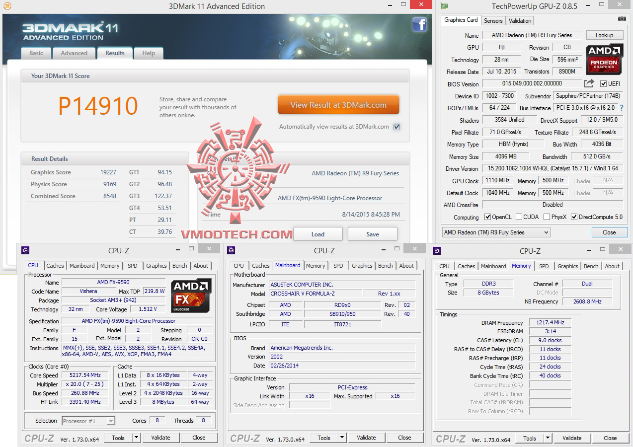 11-oc-1 11 oc 1 SAPPHIRE Tri X Radeon R9 FURY 4G HBM