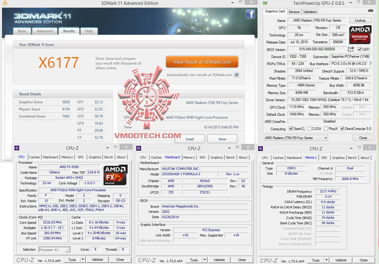 11-oc 11 oc SAPPHIRE Tri X Radeon R9 FURY 4G HBM
