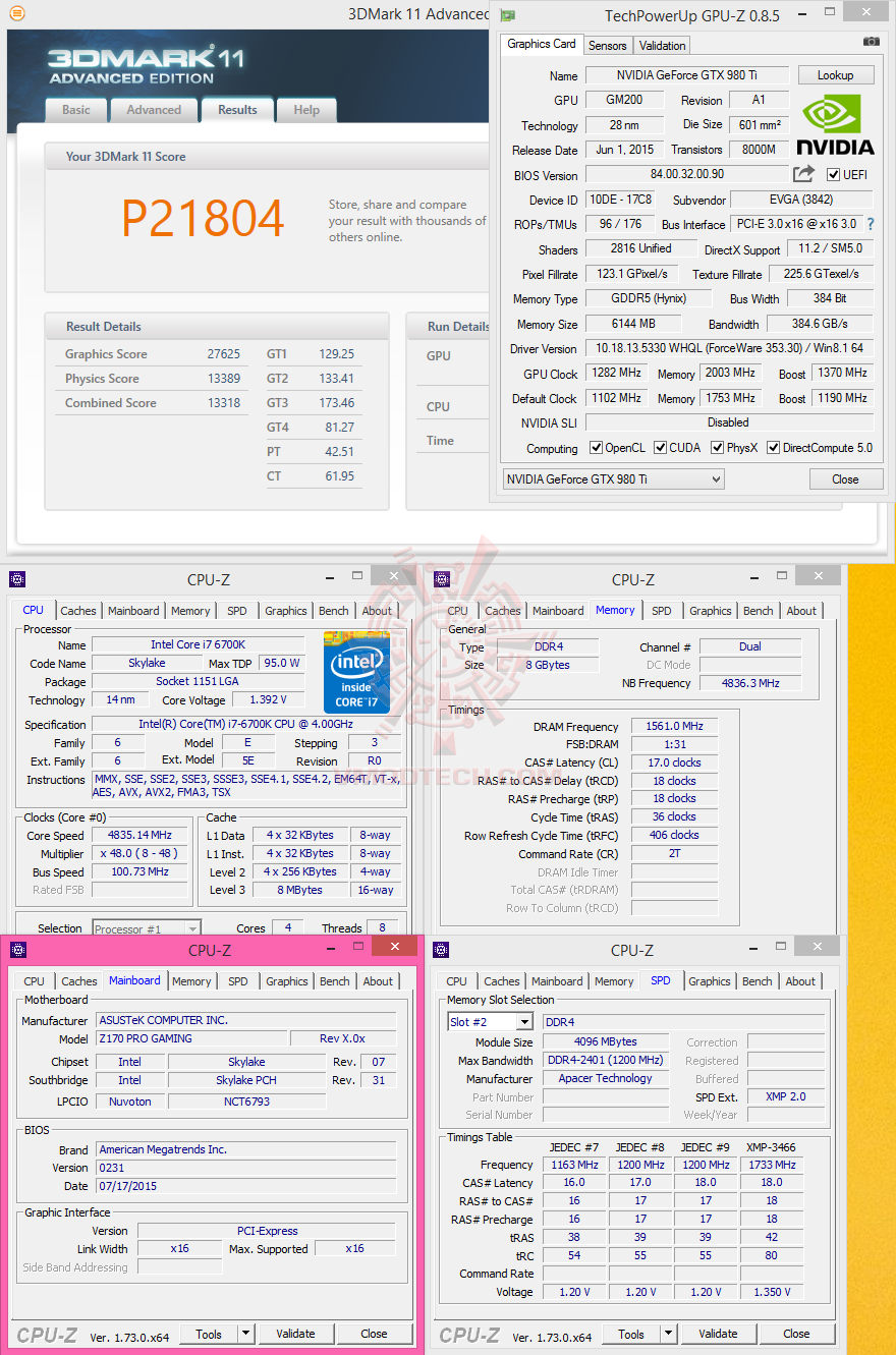 11 11 ASUS Z170 PRO GAMING Motherboard Review