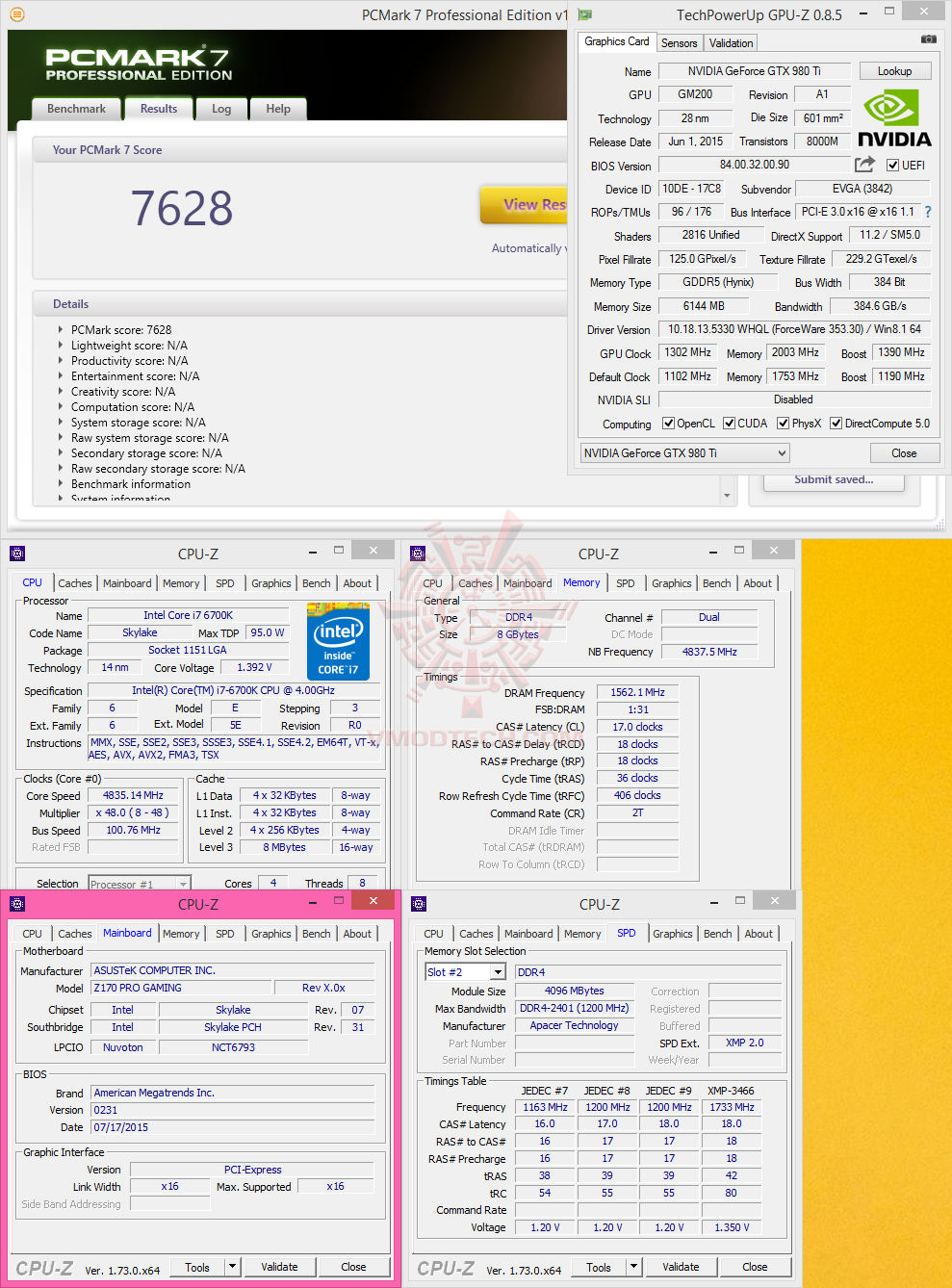 pcm07 pcm07 ASUS Z170 PRO GAMING Motherboard Review