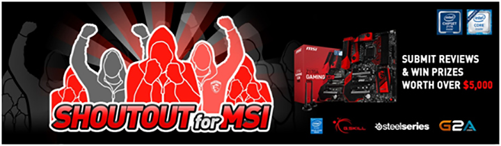 01 01 เตรียมตัวพบกับการเปิดตัวแคมเปญ MSI ออนไลน์ ขอเชิญผู้ใช้งานมาเธอร์บอร์ด MSI Z170 ส่งรีวิวเพื่อมีสิทธิลุ้นรับของรางวัลพิเศษสุดมูลค่ามากกว่า 5,000 เหรียญสหรัฐ