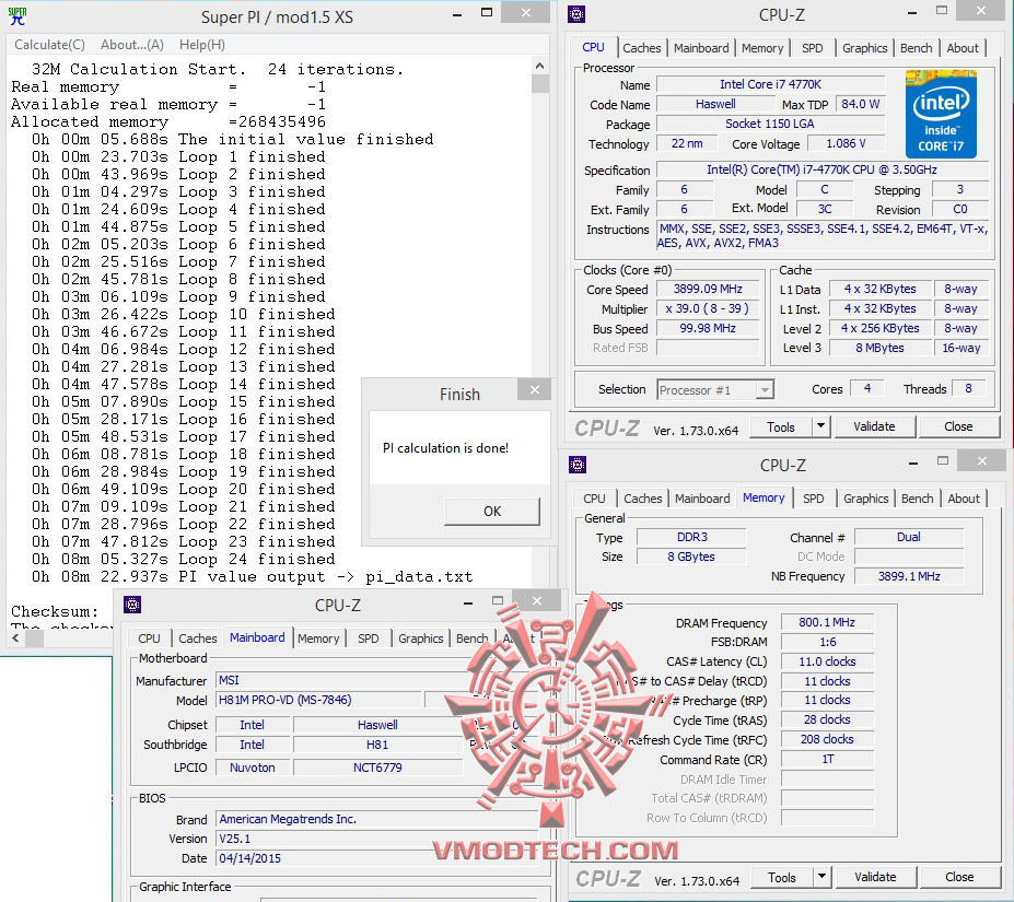 superpi32 superpi32 MSI H81M PRO VD