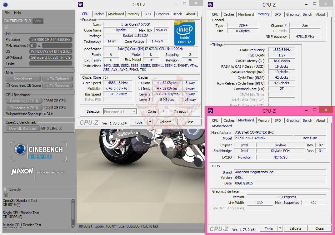 c10 c10 ASUS Z170I PRO GAMING Motherboard Review