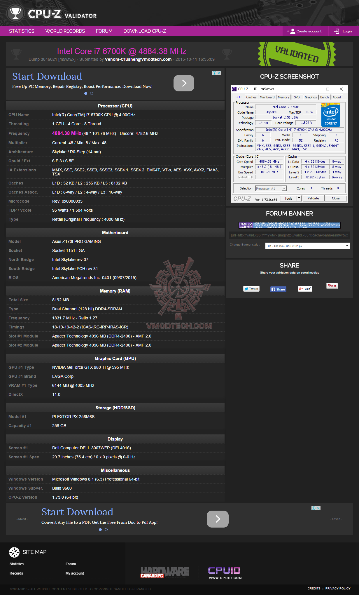 va va ASUS Z170I PRO GAMING Motherboard Review