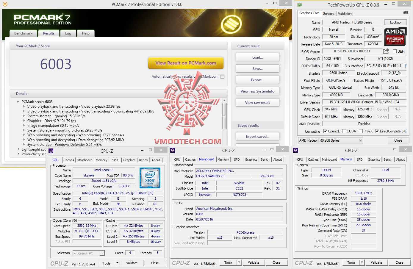 pc7 pc7 ASUS E3 PRO GAMING V5 Review