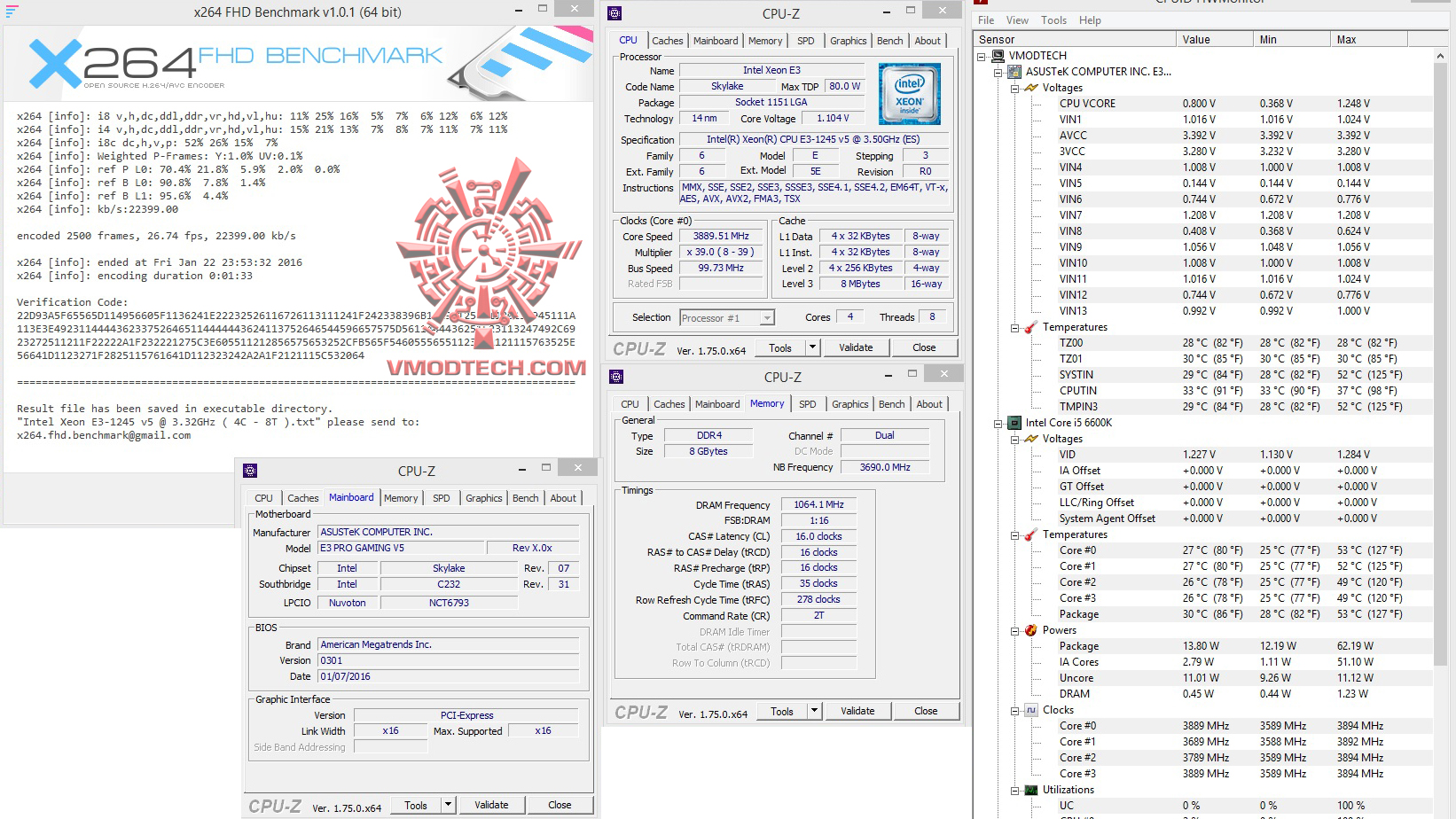 x264 x264 ASUS E3 PRO GAMING V5 Review