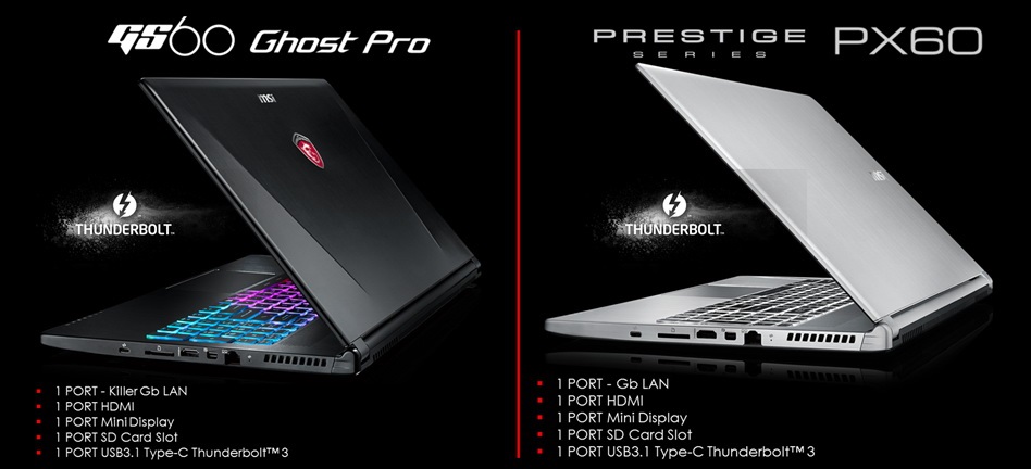 11 MSI PX60 PRESTIGE  ร่างโคลนนิ่งของ MSI GS 60 GHOST PRO ในราคาที่คุณสามารถสัมผัสได้