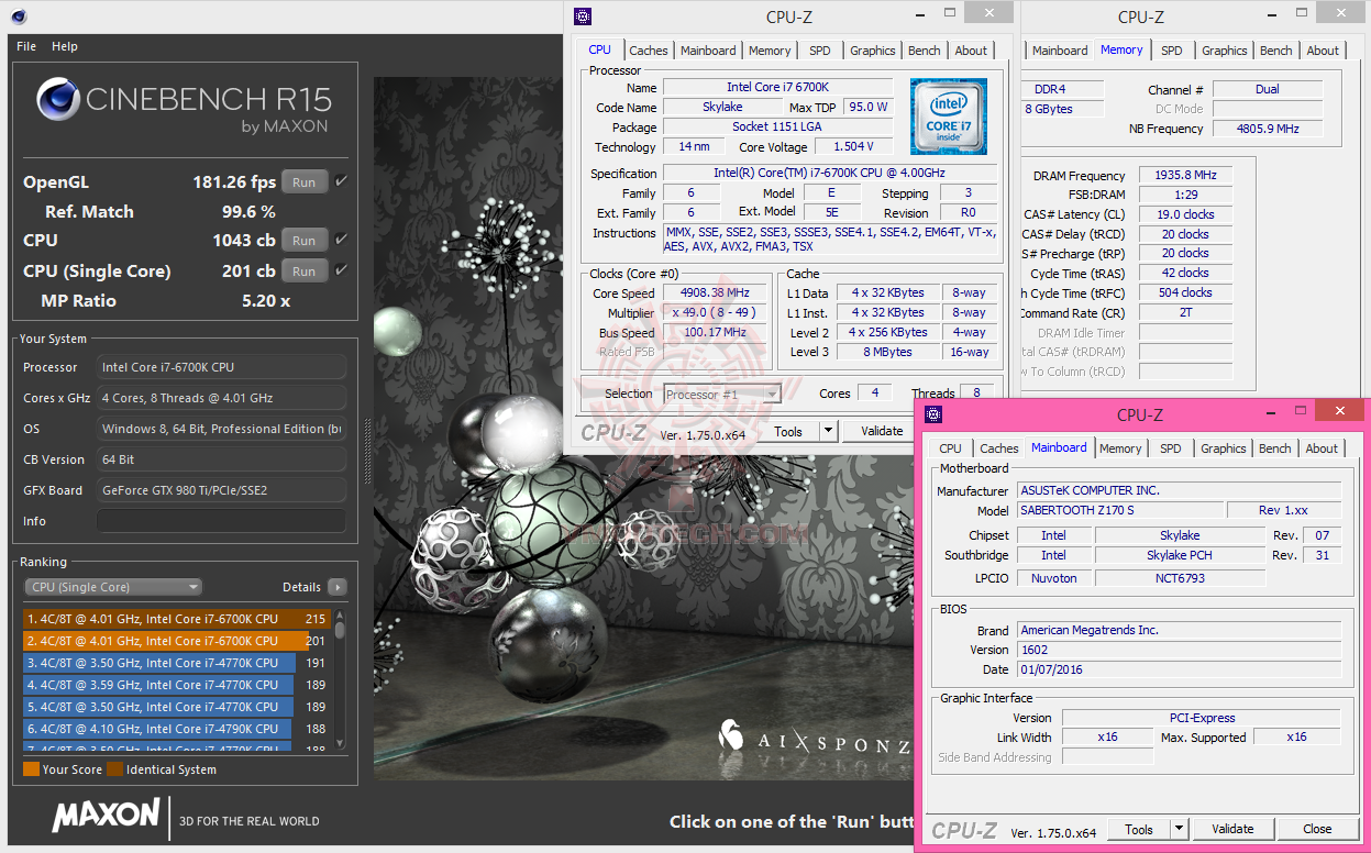 c15 c15 ASUS TUF SABERTOOTH Z170 S Motherboard Review
