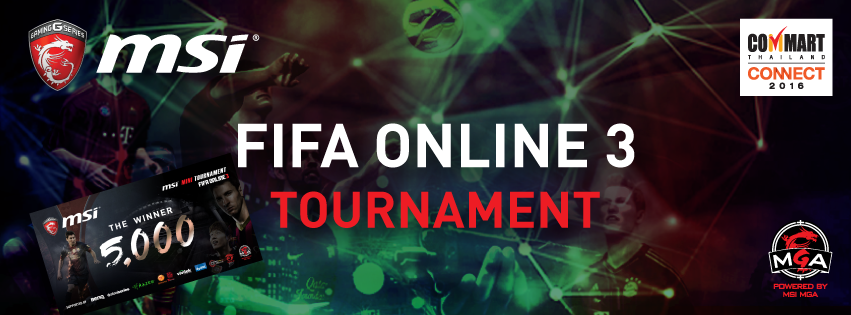 fifa-o3 fifa o3 เตรียมระเบิดความมันกันอีกครั้ง กับการแข่งขันเกม Point Blank และ FIFA ONLINE 3 กับ MSI Mini tournament ที่งาน Commart 2016