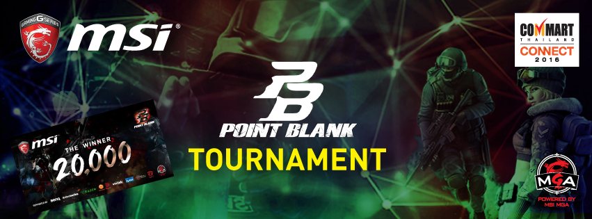 pb pb เตรียมระเบิดความมันกันอีกครั้ง กับการแข่งขันเกม Point Blank และ FIFA ONLINE 3 กับ MSI Mini tournament ที่งาน Commart 2016