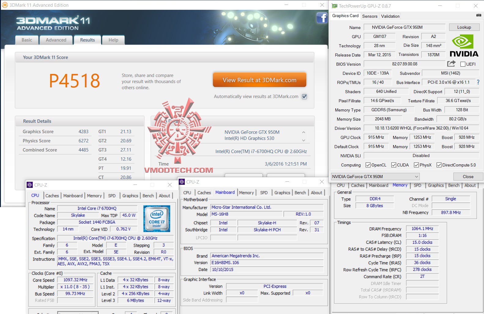 11 11 MSI PX60 6QD Notebook Review